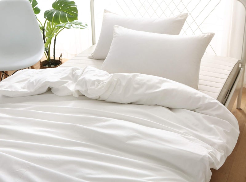 F.Y.Dreams Weighted Blanket Duvet Cover 60x80 inches with 8 Ties,Zipper on Long Side/100% Cotton, Off-White/Just Duvet Cover - Image 1